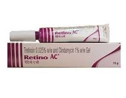 Retino AC Gel 0.025% + 1% 15 gm (Tretinoin)